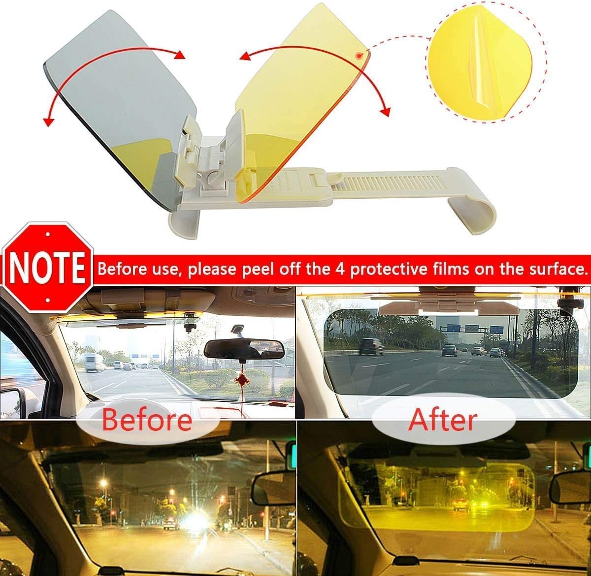 CarMart Dual-Sided Car Sun Visor